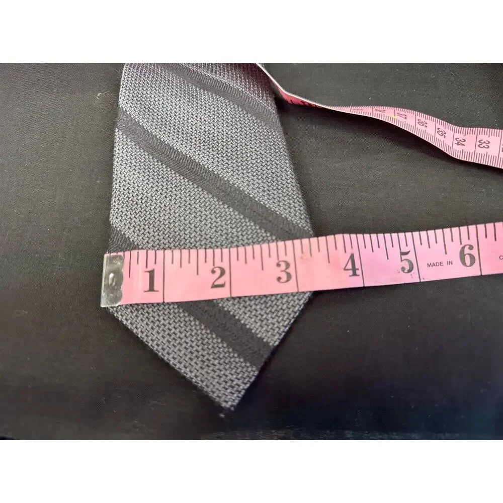 Hickey Freeman Wool and Silk Tie with Diagonal Stripes